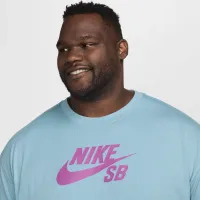 Nike SB мужские Logo Skate футболка синий