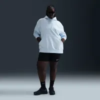 Nike Sportswear Phoenix Fleece жіноча оверсайз Pullover Толстовка з капюшоном (великі розміри) блакитний