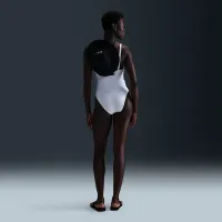 Nike Swim Essential женская V-Neck One-Piece цвет белый