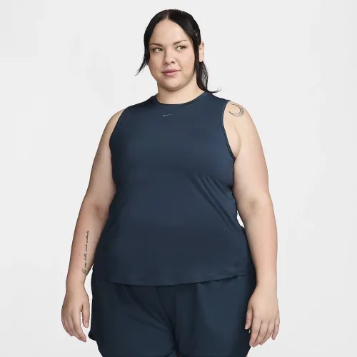 Nike One Classic жіноча Dri-FIT Tank Top (великі розміри) блакитний