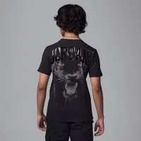 Nike Air Jordan 3 Big дитячі Jordan Panther Graphic футболка колір чорний