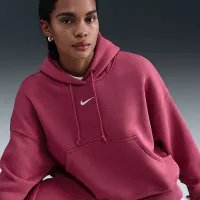 Nike Sportswear Phoenix Fleece жіноча Over-оверсайз Pullover Толстовка з капюшоном колір фіолетовий