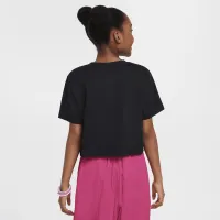 Nike Sportswear Big дитячі (Girls') Cropped футболка колір чорний