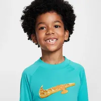 Nike Swim Hydroguard Little дитячі Long-Sleeve Top блакитний