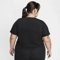 Nike One Classic Breathe женская Dri-FIT Short-Sleeve Top (большие размеры) цвет черный