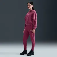 Nike Sportswear Club Fleece Big детские (Girls') Boxy Толстовка с капюшоном цвет фиолетовый