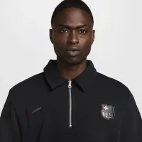 FC Barcelona Standard Issue Away чоловічі Nike Dri-FIT Soccer 1/4-Zip Top колір чорний