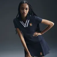 Nike Women by YOON женская Short-Sleeve Polo синий