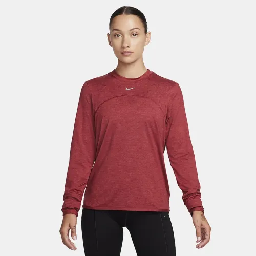 Nike Dri-FIT Swift Element UV женская Crew-Neck Running Top цвет красный