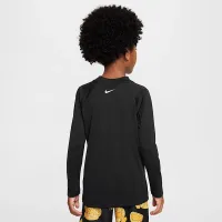 Nike Swim Hydroguard Little дитячі Long-Sleeve Top колір чорний