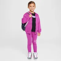 Nike Shine Little детские Full-Zip Толстовка с капюшоном and лосины набор цвет фиолетовый