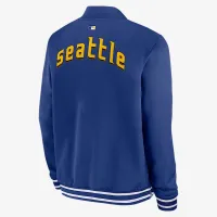 Seattle Mariners Authentic Collection City Connect чоловічі Nike MLB Full-Zip Bomber Куртка блакитний
