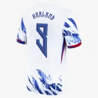 Erling Haaland Norway National Team 2024 Stadium Away Men's Nike Dri-FIT Soccer Jersey White