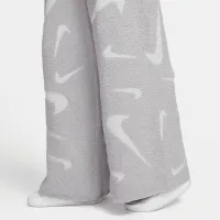 Nike Sportswear Phoenix Cozy Букле женская С высокой Талией Wide-Leg Knit Pants цвет серый
