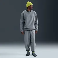 Nike Solo Swoosh мужские Fleece Crew цвет серый