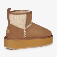 Кросівки Emu Australia Stinger Knit Flatform W13143CHES - Бежеві