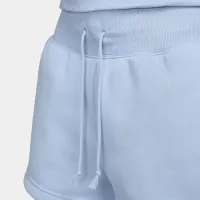 Nike Sportswear Phoenix Fleece женская С высокой Талией Loose шорты синий