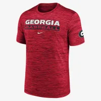 Georgia Bulldogs Velocity Baseball Wordmark Stack мужские Nike Dri-FIT College футболка цвет красный