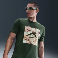Nike мужские Dri-FIT Trail Running футболка цвет зеленый