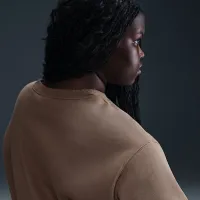 Nike Sportswear Phoenix Fleece жіноча оверсайз Crew-Neck світшот (великі розміри) колір коричневий
