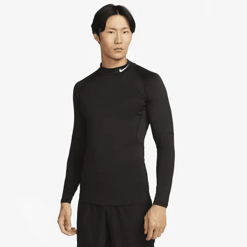 Nike Pro чоловічі Dri-FIT Fitness Mock-Neck Long-Sleeve Top колір чорний