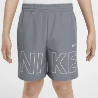 Nike Multi Big дитячі Woven тренувальні шорти колір сірий