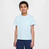 Nike Sportswear Little детские Pocket футболка and French Terry шорты набор синий