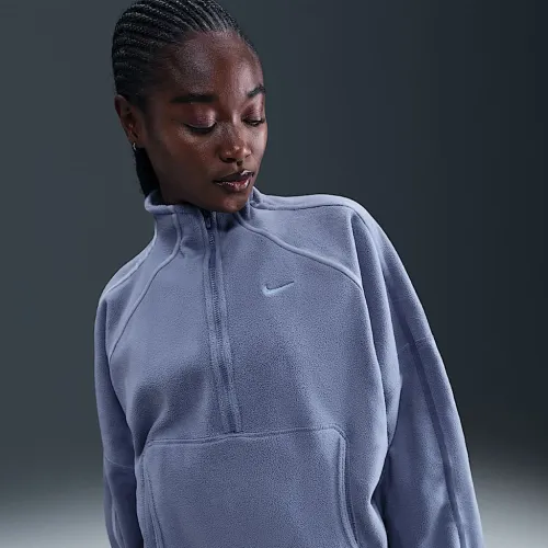 Nike One жіноча Therma-FIT 1/2-Zip Top блакитний