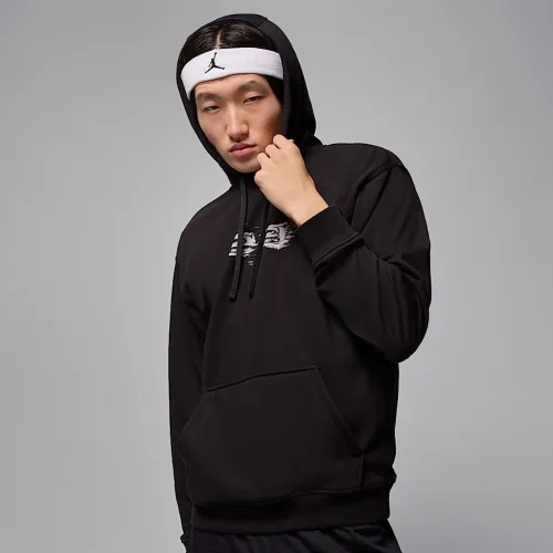 Nike Jordan Sport Crossover чоловічі Dri-FIT Graphic Pullover Толстовка з капюшоном колір чорний