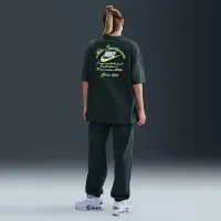 Nike Sportswear жіноча оверсайз футболка колір зелений