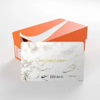 Nike Gift Card Mailed in a Mini Nike Shoebox цвет белый
