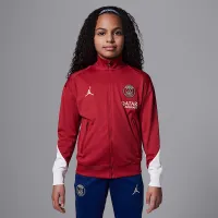 Nike Paris Saint-Germain Strike Fourth Big дитячі Jordan Dri-FIT Soccer Knit Tracksuit колір червоний