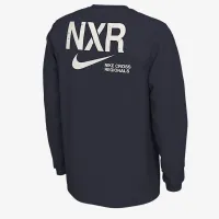 Nike 2024 NXR мужские Running Long-Sleeve футболка синий