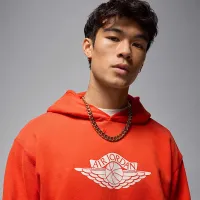 Nike Jordan Rare Air мужские Fleece Pullover Толстовка с капюшоном цвет красный