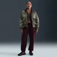 Nike Sportswear женская Therma-FIT Reversible Bomber Куртка цвет зеленый