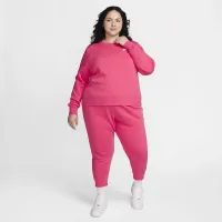 Nike Sportswear Club Fleece женская Crew-Neck свитшот (большие размеры) Pink