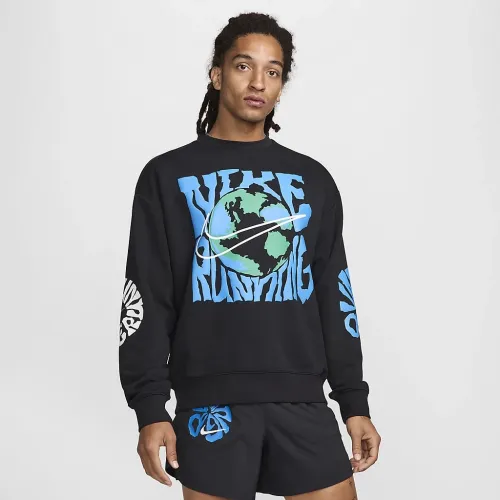 Nike Run Energy чоловічі Dri-FIT Fleece Running Crew колір чорний