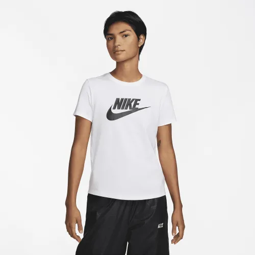 Nike Sportswear Essentials жіноча Logo футболка колір білий