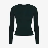 NikeSKIMS Airy жіноча Long-Sleeve Crew-Neck Top колір зелений