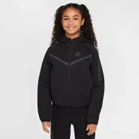 Nike Sportswear Tech Fleece Big детские (Girls') Full-Zip Толстовка с капюшоном цвет черный