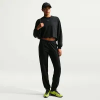 Nike Sportswear Chill Terry жіноча оверсайз French Terry Crew-Neck світшот колір чорний