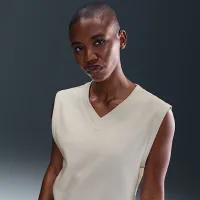 Nike женская V-Neck для гольфа Vest цвет белый