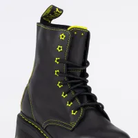 Кроссовки Dr Martens Jadon II Neon Star Leather Platform 27617002 - Черные