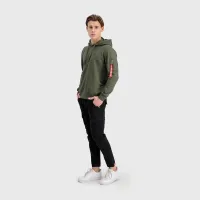 Кофта/футболка Alpha Industries Xfit Hoody 158321257 - зелена