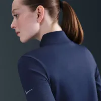 Nike One женская Therma-FIT 1/2-Zip Mid Layer синий