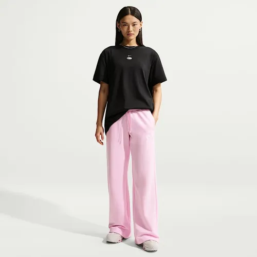 Nike Sportswear Club Fleece женская Mid-Rise Wide-Leg Sweatpants Pink