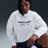 Nike Sportswear жіноча оверсайз Long-Sleeve футболка колір білий