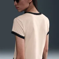 Nike Sportswear женская Short-Sleeve Ringer футболка цвет коричневый