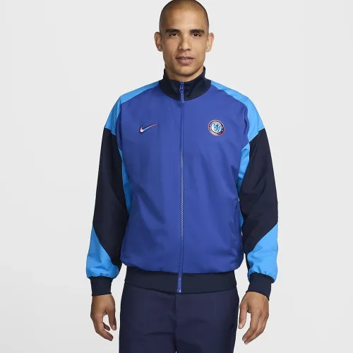 Chelsea FC Strike мужские Nike Dri-FIT Soccer Anthem Куртка синий