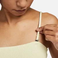 Nike женская Bandeau Midkini Swim Top цвет белый